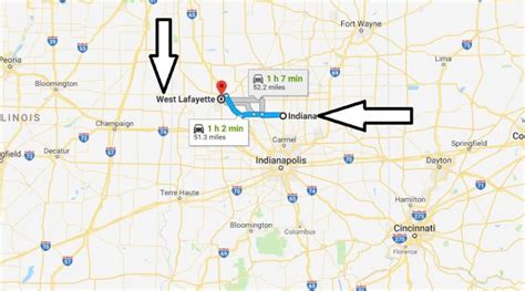 Map Of Lafayette Indiana And Surrounding Cities