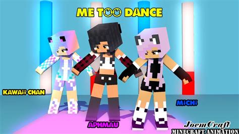 Sexy Friends Of Aphmau Kc And Michi Me Too Dance Meme Phuthon Dance Minecraft Animation