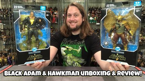 Black Adam And Hawkman Mcfarlane Toys Unboxing And Review Youtube