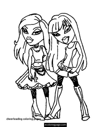 The coloring pages of bratz are very popular with girls. Bratz Cheerleader Coloring Pages at GetColorings.com ...