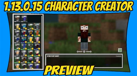 Character Skin Creator Minecraft Beta 113015 Update Preview