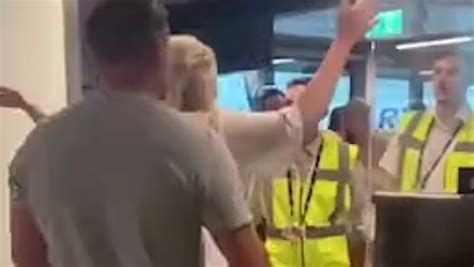 man knocks out two airport workers and sends girlfriend to the ground in brawl daily star