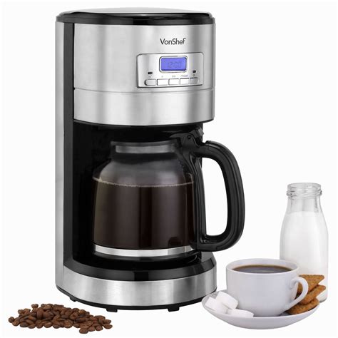 Start with a through cleaning of your each time i pulled one out of the dishwasher, it was speckled with unattractive water spots and looked cloudy. VonShef Programmable Digital Coffee Maker with Measuring ...