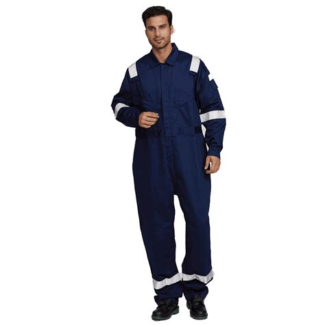 Safety Flame Retardant Coveralls With Reflective Stripes