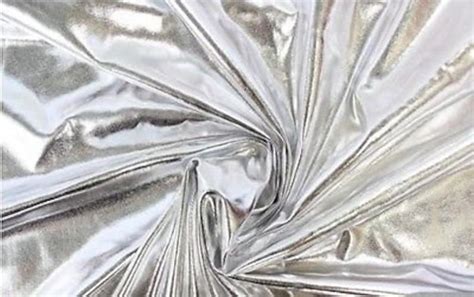 Spandex Metallic Silver Fabric 60 Wide Sold By The Etsy