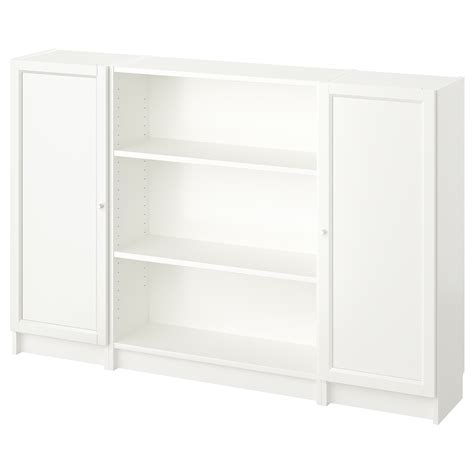 Billyoxberg Bookcase Combination With Doors White 160x106 Cm Ikea