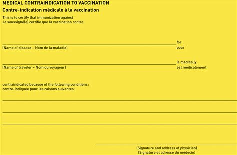 International Certificate Of Vaccination Or Prophylaxis Icvp