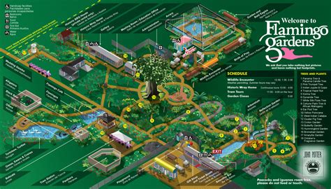 Botanical Gardens Visitors Illustrated Map On Behance