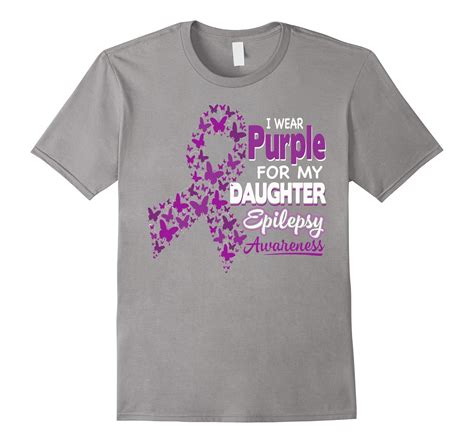 I Wear Purple For My Daughter Epilepsy Awareness Shirt Anz Anztshirt