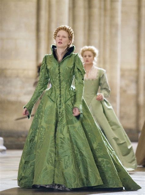 There are scenes where the costumes are so sumptuous, the sets so vast, the music so insistent, that we lose sight of the humans behind the dazzle of the production. Elizabeth's Green Gown (Elizabeth The Golden Age, 2007 ...