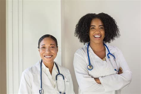 Portrait Of An African American Female Doctor Stock Image Image Of