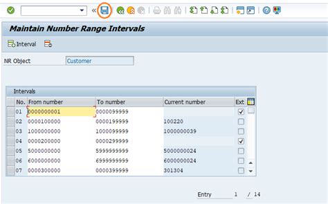 Sap Sd Define Number Ranges For Customer Account Group