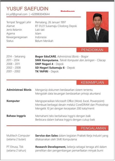 Sedangkan surat informal atau surat tidak resmi merupakan sebuah surat dalam bahasa inggris yag tidak memiliki suatu format. 5 Contoh Daftar Riwayat Hidup Bahasa Indonesia dan Inggris