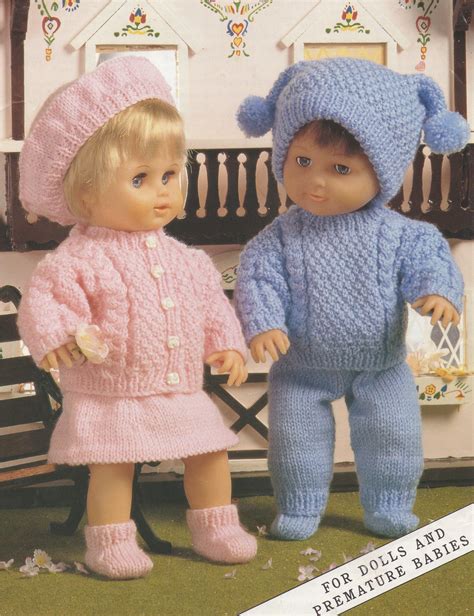 Dolls Clothes Knitting Pattern Pdf 12 14 15 18 And 19 22 Inch