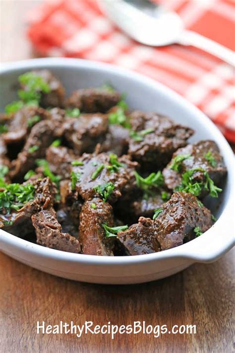 Beef heart stew, slow cooker recipe