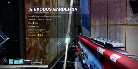 Destiny 2 Exodus Garden 2a Legend Lost Sector Guide