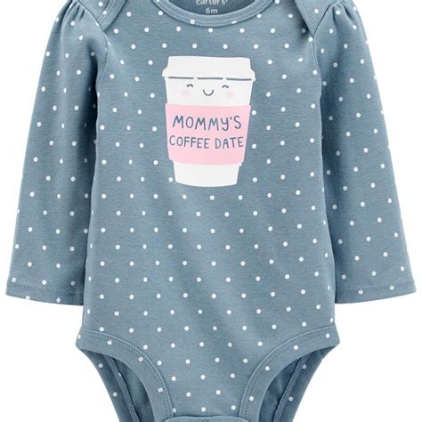 Mommys Coffee Date Bodysuit Carters Baby Girl Toddler Fashion Bodysuit