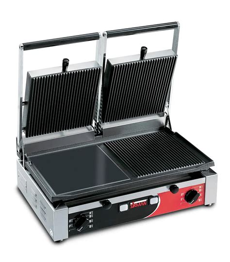 Sirman Usa Pd R Double Panini Grill W Grooved Top Grooved Bottom