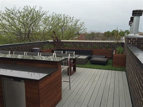 Rooftop Deck And Green Space Chicago Landscape Design Build