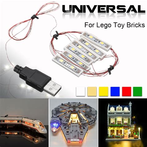 Universal Diy Led Light Lighting Kit For Lego Moc Toy Bricks Shopee