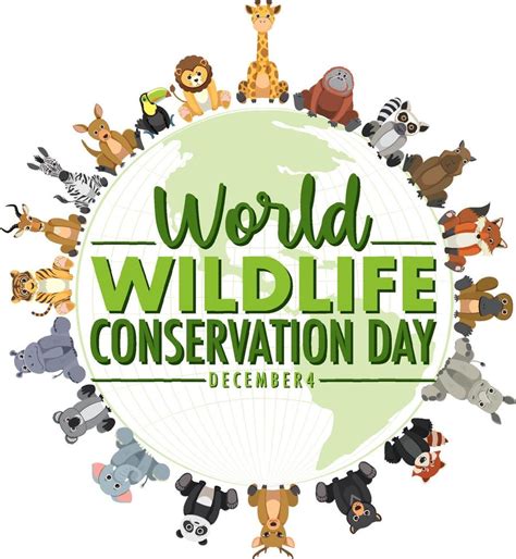 World Wildlife Conservation Day Poster Template 12822289 Vector Art At