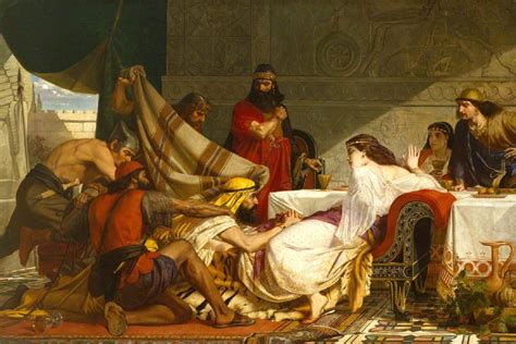 The Feast Of Esther By Edward Armitage Esther Bible Famous Artwork