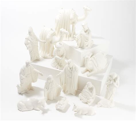 Martha Stewart 14 Piece Ceramic Nativity Set