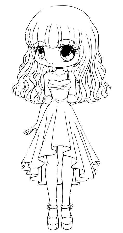 Cute Chibi Princess Coloring Pages Sketch Coloring Page