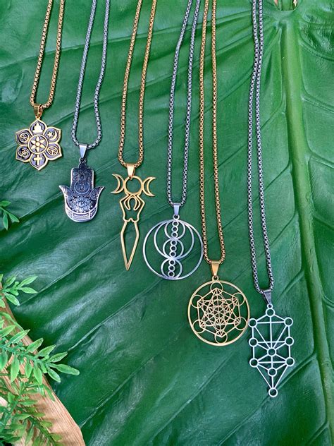 Tree Of Life Necklace Sacred Geometry Tree Of Life Silver Pendant