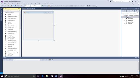 Screenshot Of Toolbox For Windows Forms In Visual Studio 2015 Windows