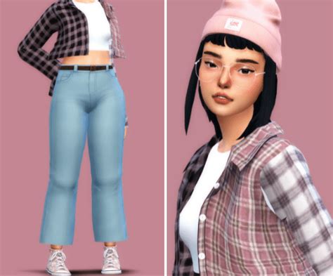 Awesome Flannel Shirts Custom Content For The Sims 4 — Snootysims