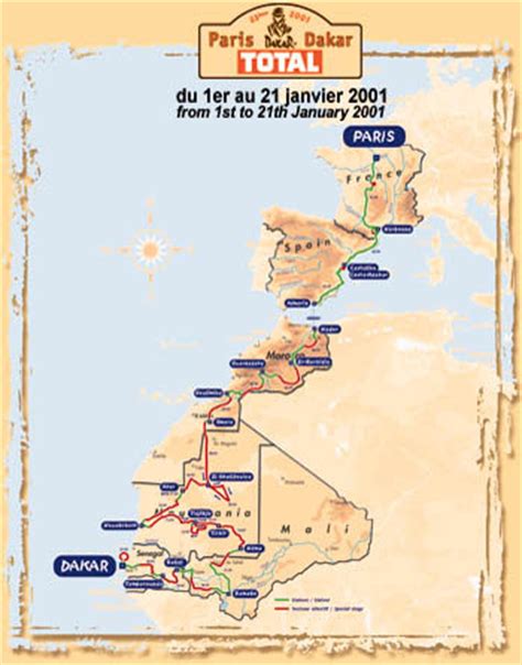 The dakar is heading south. Il Porto: speciale Parigi Dakar 2001