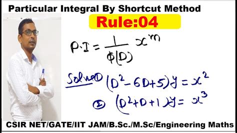 09 Particular Integral When Fxxm Solve D 6d5yx2 Pi Of