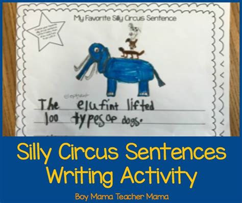 Circus Themed Writing Reading Math And Craft Activities Boy Mama
