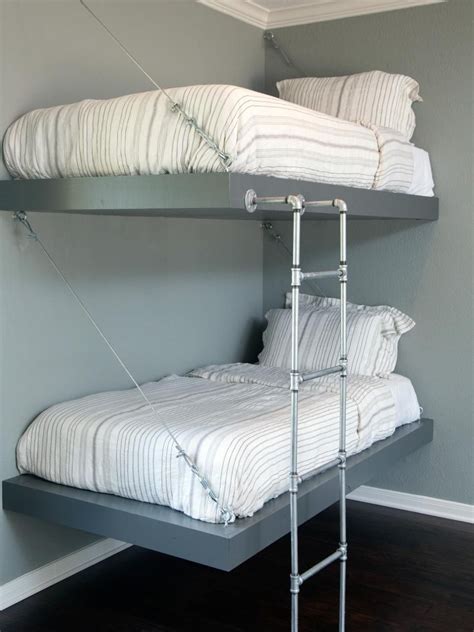 Platforms For The Bunk Beds Were Anchored To The Walls Using Metal