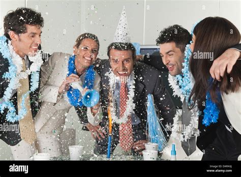 Office Celebration Stock Photo Alamy