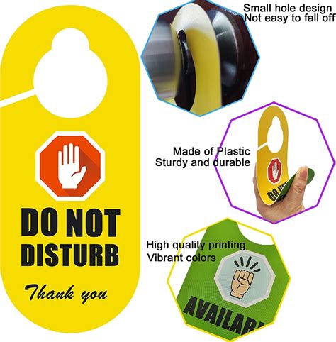 Buy Do Not Disturb Door Hanger Sign 2 Pack Do Not Disturb Sign Double