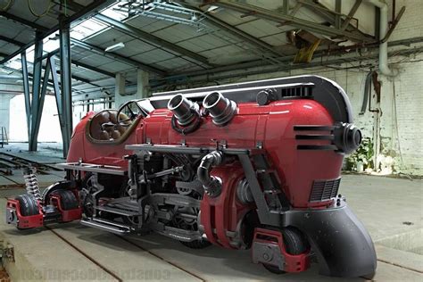Dieselpunk Train Art