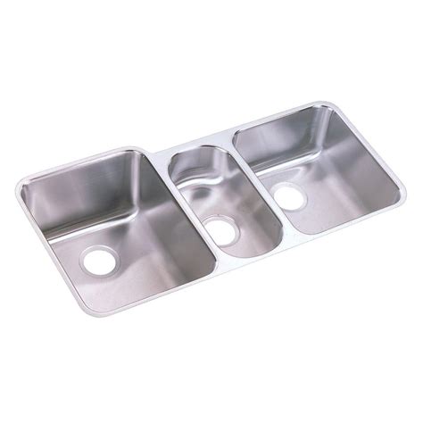 Large variety of modern triple bowl stainless steel sinks at wholesale prices to the public. Elkay Lustertone Undermount Stainless Steel 40 in. Triple ...