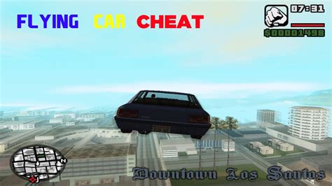 Flying Cars Cheat In Gta San Andreas Youtube