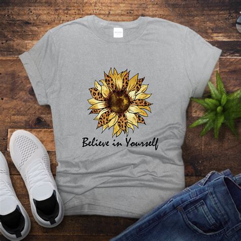 Sunflower Sunflower Shirt Floral T Shirt Flower Shirt Etsy