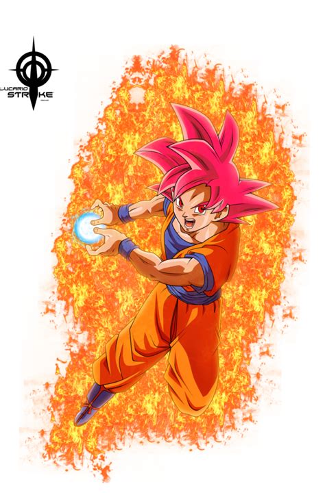 Goku Ssgod By Lucario Strike Goku Dragon Ball Super Manga Dragon
