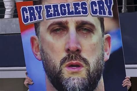 Cowboys Fans Roast Nick Sirianni With Cry Eagles Cry Poster Pile On