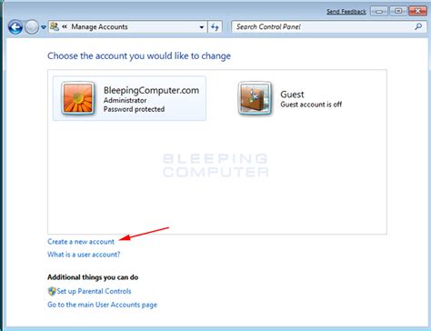 How To Create A New User Account In Windows 7 And Windows Vista