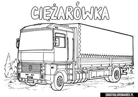 Kolorowanka Tir Scania Do Druku I Online