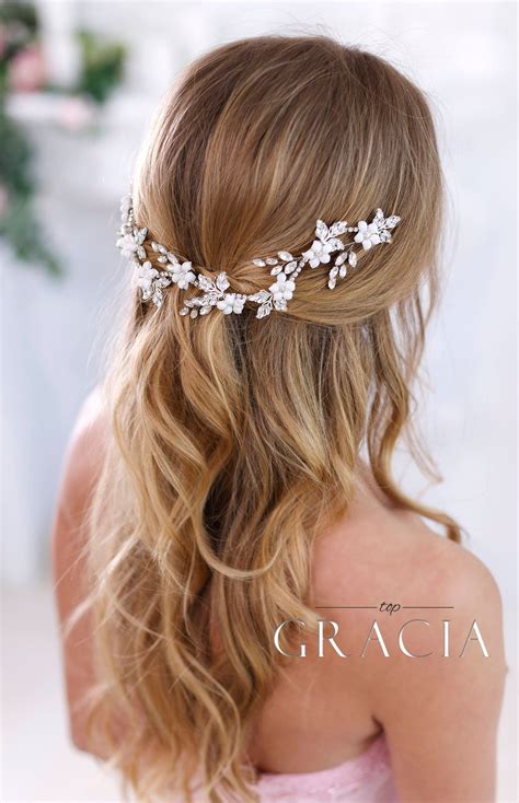 Crystal Headband Bridal Hair Flowers Bridal Hair Jewelry Etsy Hair
