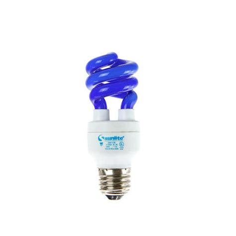 Sunlite 05431 Su Blue 11w Compact Fluorescent Super Mini Twist Colored