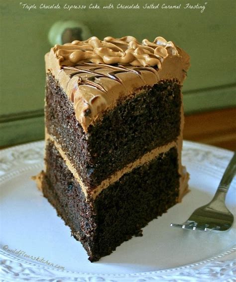 This triple chocolate mousse cake has chocolate cake, chocolate fudge, and chocolate & white chocolate mousse! Triple Chocolate Espresso Cake with Chocolate Salted ...