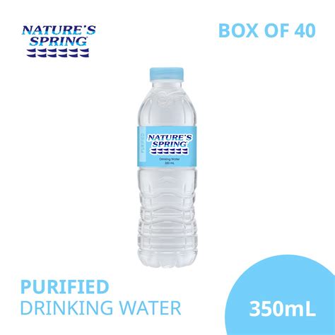 Natures Spring Purified Water 350 Ml Shopee Philippines