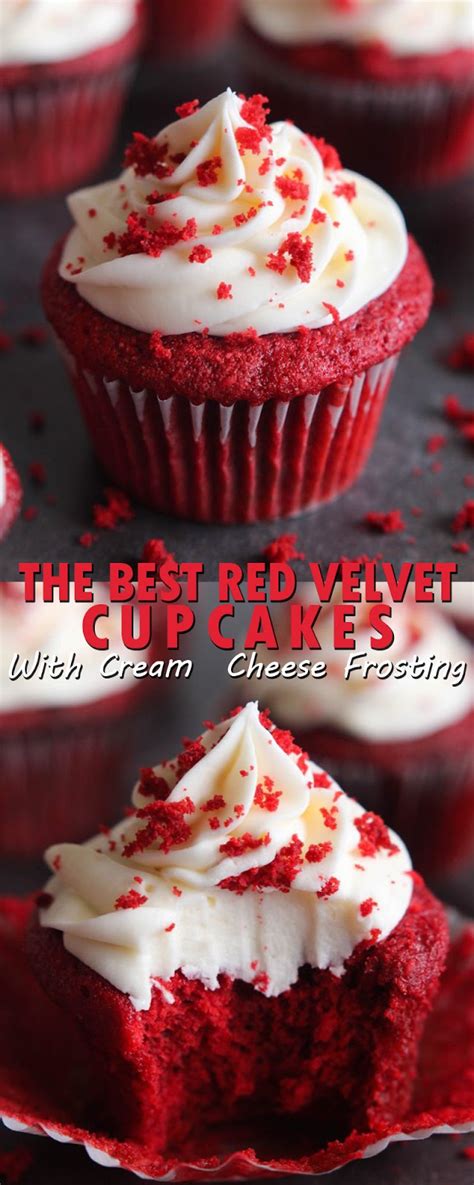 I was looking for a deep, rich flavor and a tender, moist crumb with a sweet creamy cream cheese frosting. THE BEST RED VELVET CUPCAKES WITH CREAM CHEESE FROSTING - My Like&Share